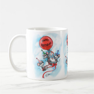 Mic, Mac und Moe's Happy Birthday Celebration Kaffeetasse