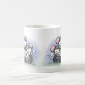 Mic, Mac und Moe's Happy Mother's Day Illustration Kaffeetasse (Mittel)