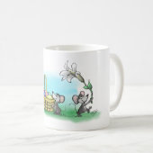 Mic, Mac und Moe's Happy Oaster Kaffeetasse (VorderseiteRechts)