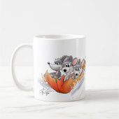 Mic, Mac und Moe's Winter Holiday Tasse (Links)