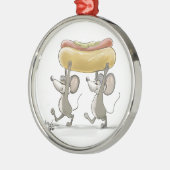 Mic & Mac's Picnic Premium Round Ornament (Links)