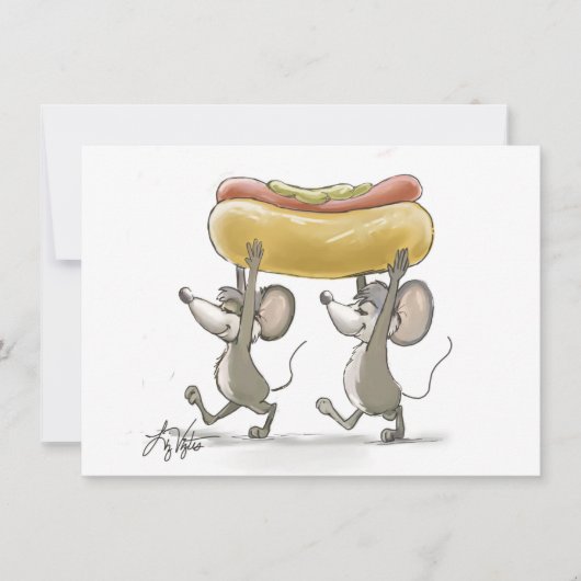 Mic u. Macs Picnic/BBQ Einladung (Vorderseite)