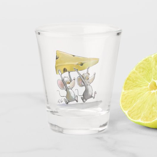 Mic und Mac bringen Gläser in Käse (Vorderseite)