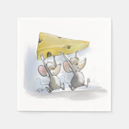 Mic und Mac bringen Käse Serviette