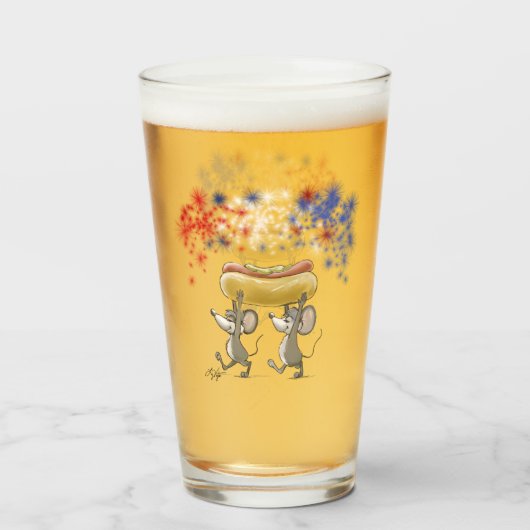Mic und Mac's 4. Juli Abend Picnic Glass Cup Glas (Vorne (Gefüllt))