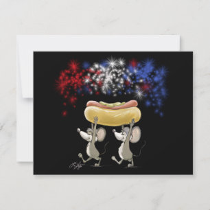 Mic und Mac's 4. Juli Nacht picknicken Einladungen