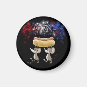 Mic und Mac's 4. Juli Nacht Picnic Magnet