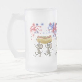 Mic und Mac's 4. Juli Nacht Picnic Mattierte Tasse