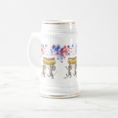 Mic und Mac's 4. Juli Nacht Picnic Stein Bierglas (Vorderseite Links)