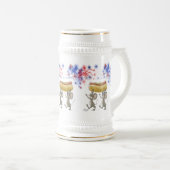 Mic und Mac's 4. Juli Nacht Picnic Stein Bierglas (VorderseiteRechts)