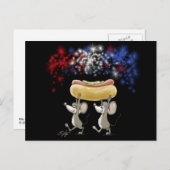 Mic und Mac's 4. Juli Nachts Picnic Postkarte (Vorne/Hinten)