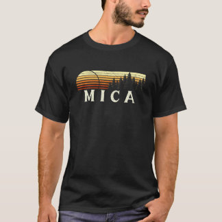 Mica, VA Vintage Evergreen Sonnenuntergang Achtzig T-Shirt