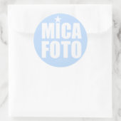 Micafoto-Sticker Runder Aufkleber (Tasche)