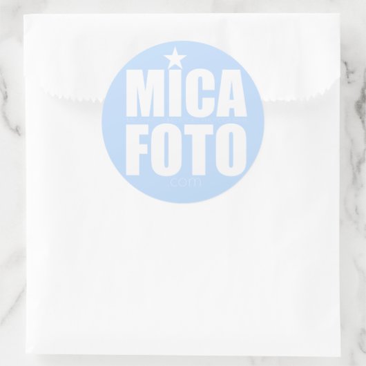 Micafoto-Sticker Runder Aufkleber (Tasche)