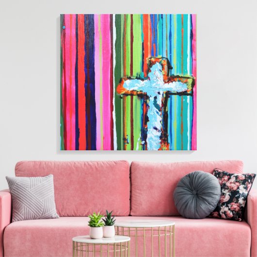 Micah 24 x 24 Canvas Print Leinwanddruck (Insitu (Wohnzimmer))