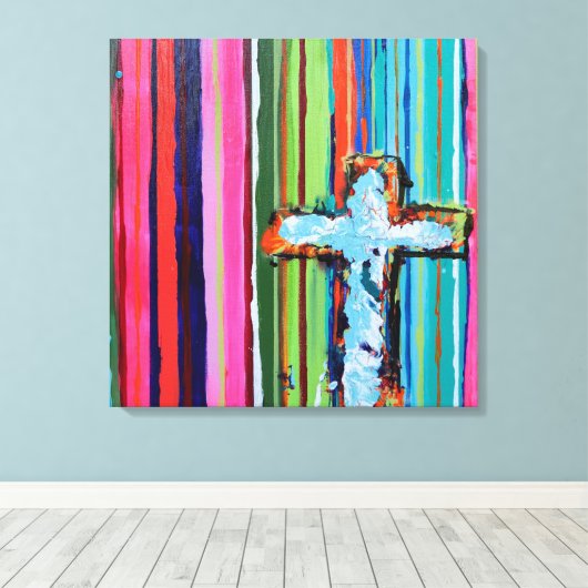 Micah 24 x 24 Canvas Print Leinwanddruck (Insitu (Holzboden))