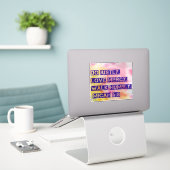 Micah 6:8-Aufkleber Aufkleber (Laptop auf Schreibtisch)