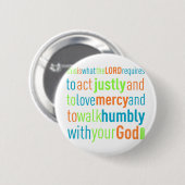 Micah 6:8 button (Vorne & Hinten)