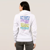 Micah 6:8 Colorful Scripture Zip Hoodie (Schwarz voll)