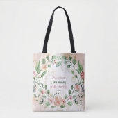 Micah 6:8 Gerechtigkeit pinkfarbene grüne Wasserfa Tasche (Vorderseite)