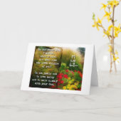 Micah 6:8 Gruß-Karte Karte (Gelbe Blume)