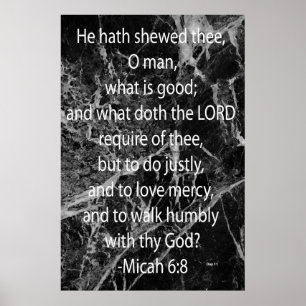 Micah 6:8 poster