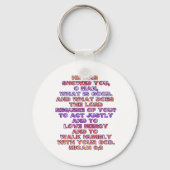 Micah 6:8 schlüsselanhänger (Vorderseite)