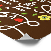 Micah 6 8 Seek Justice Liebe Mercy Walk Humbly Poster (Ecke)