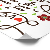 Micah 6 8 Seek Justice Liebe Mercy Walk Humbly Poster (Ecke)