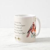 Micah 6:8 - Song Bird Tasse mit Kardinälen (VorderseiteRechts)