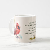 Micah 6:8 - Song Bird Tasse mit Kardinälen (Vorderseite Links)