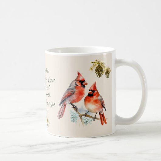 Micah 6:8 - Song Bird Tasse mit Kardinälen (Rechts)