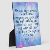 Micah 7:19 fotoplatte (Seite)