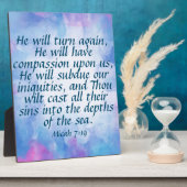 Micah 7:19 fotoplatte (Seite)