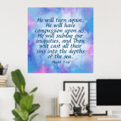 Micah 7:19 poster (Heimbüro)