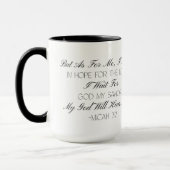 Micah 7:7 Hoffnung Bibelvers Tasse (Links)