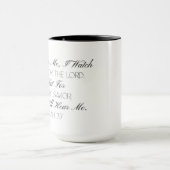 Micah 7:7 Hoffnung Bibelvers Tasse (Zentrum)