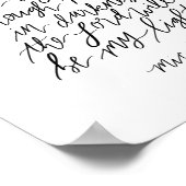 Micah 7:8 Handschrift Bibel Verse Print Poster (Ecke)