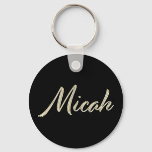 Micah Button Name Schlüsselanhänger