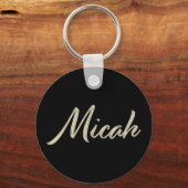 Micah Button Name Schlüsselanhänger (Vorderseite)