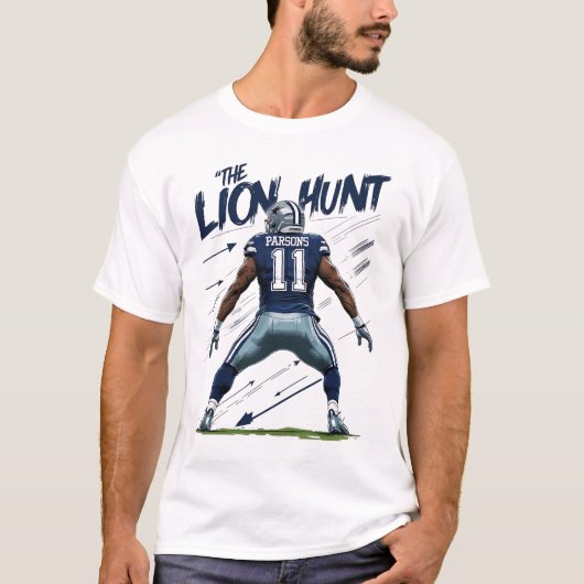Micah Parsons "The LION HUNT" | Parsons 11 T-Shirt (Vorderseite)