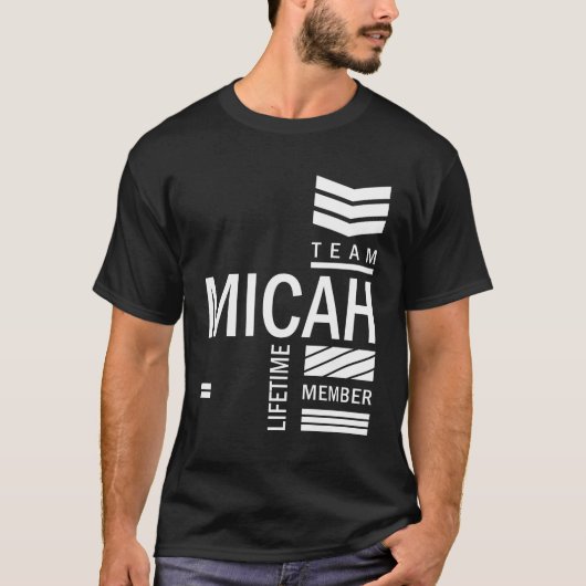 Micah Personalisiert Name Geburtstagsgeschenk T-Shirt (Vorderseite)