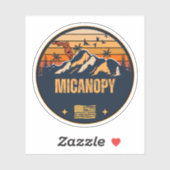 Micanopy, Florida Aufkleber (Blatt)
