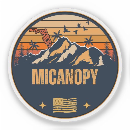 Micanopy, Florida Aufkleber (Vorderseite)