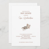Mice Baby Shower Einladung (Vorne/Hinten)