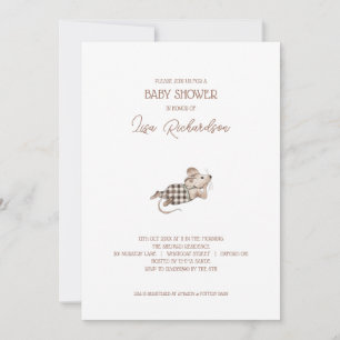 Mice Baby Shower Einladung