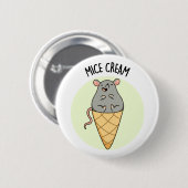 Mice Cream Funny Ice Cream Pub Button (Vorne & Hinten)
