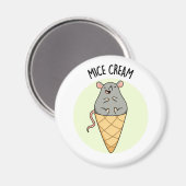 Mice Cream Funny Ice Cream Pub Magnet (Vorderseite/Rückseite)