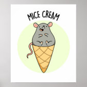 Mice Cream Funny Ice Cream Pub Poster (Vorne)