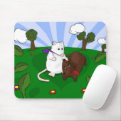 Mice in Love Mousepad (Mit Mouse)